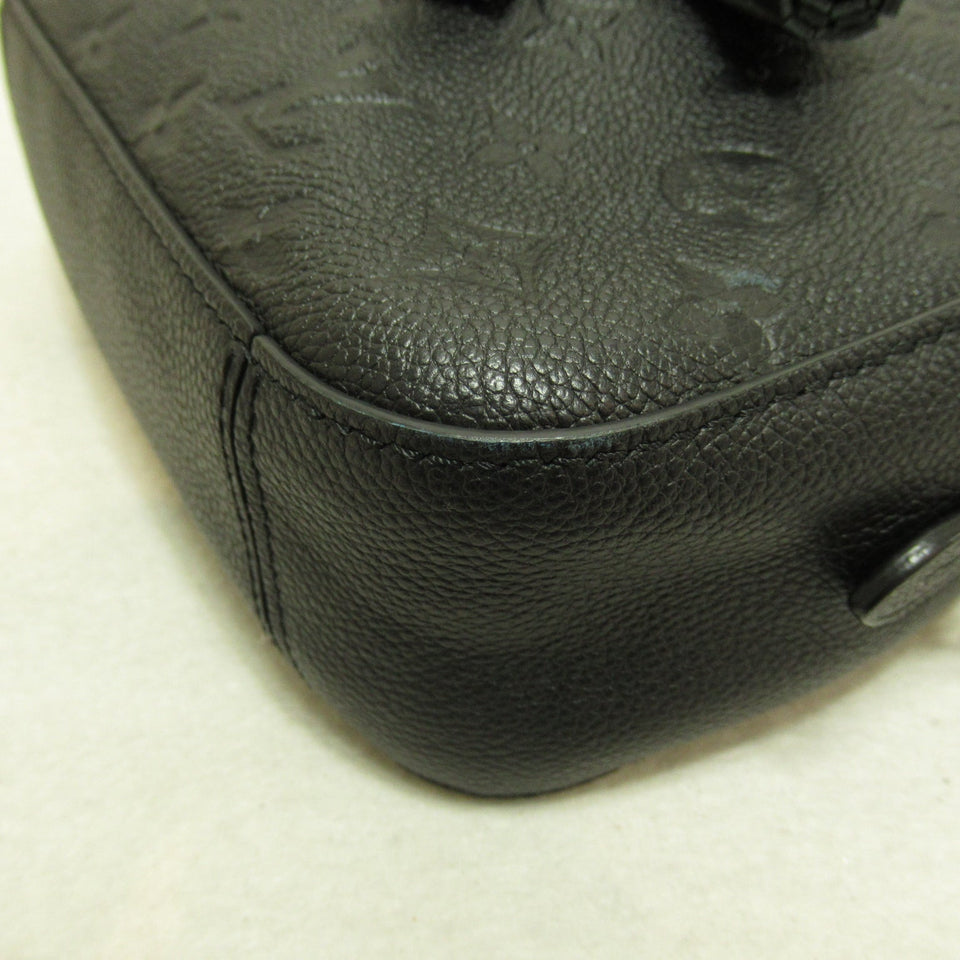 Louis Vuitton Saintonge Shoulder Bag  Monogram Implant Black