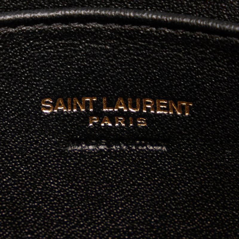 Saint Laurent- Baby Cabas Black Leather Handbag Shoulder Bag