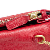 Saint Laurent- Chain Wallet Shoulder Bag Leather Red