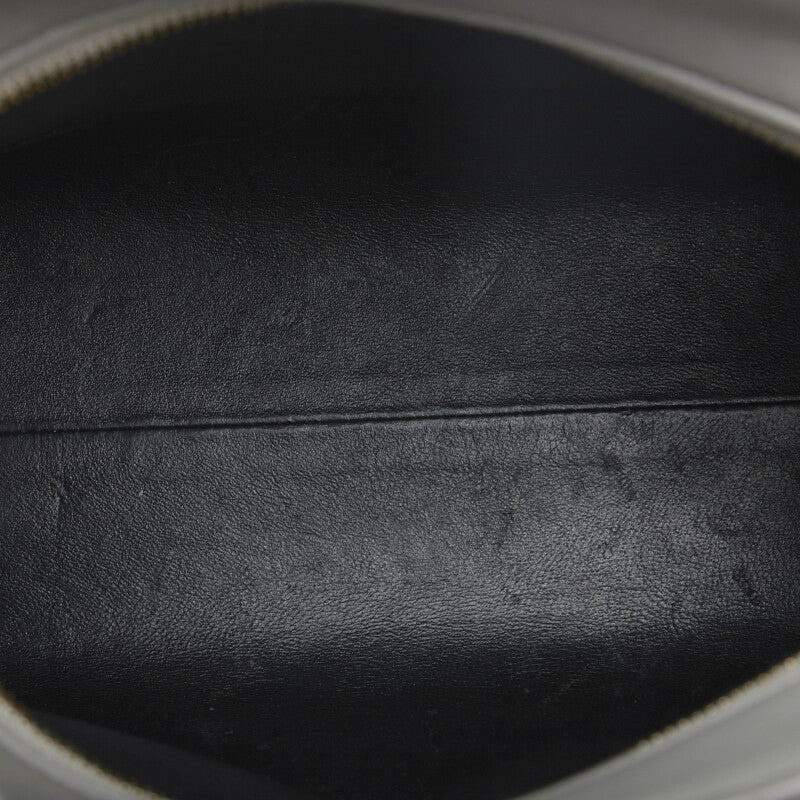 Saint Laurent- Monogram Cabas Handbag Leather Gray