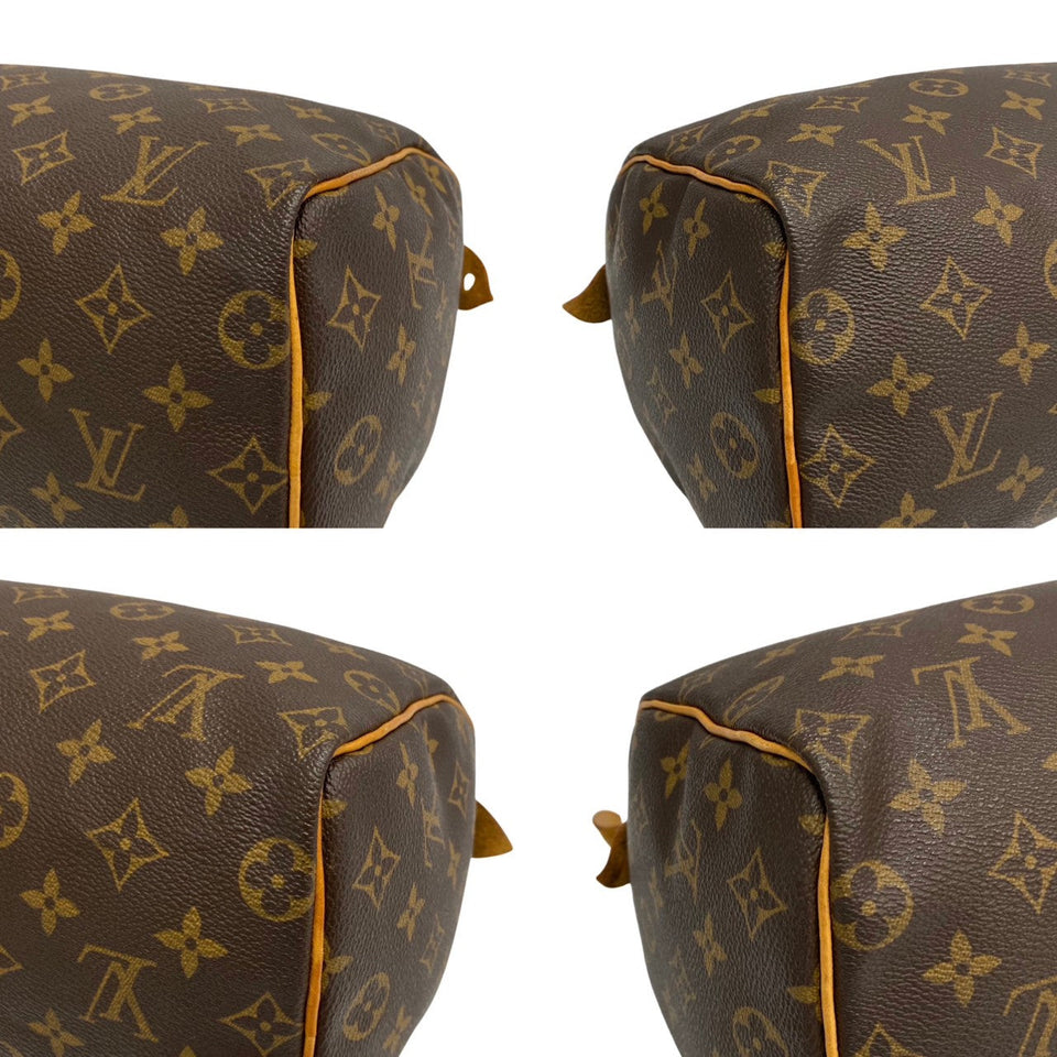 Louis Vuitton Speedy 25 Monogram Leather Mini Tote Brown