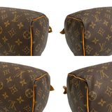 Louis Vuitton Speedy 25 Monogram Leather Mini Tote Brown