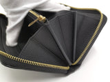 Louis Vuitton Zippy Wallet Round Zipper Long Wallet Monogram Amplant Black Beige