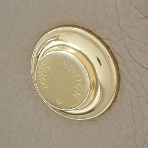 Louis Vuitton On My Side MM Shoulder Monogram Grain Calf Leather Creme