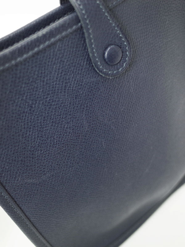 Hermes Evelyn Engraved Shoulder Bag Navy