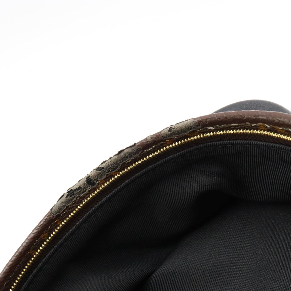 Louis Vuitton Monogram Palm Springs Backpack Mini Rucksack Leather Black