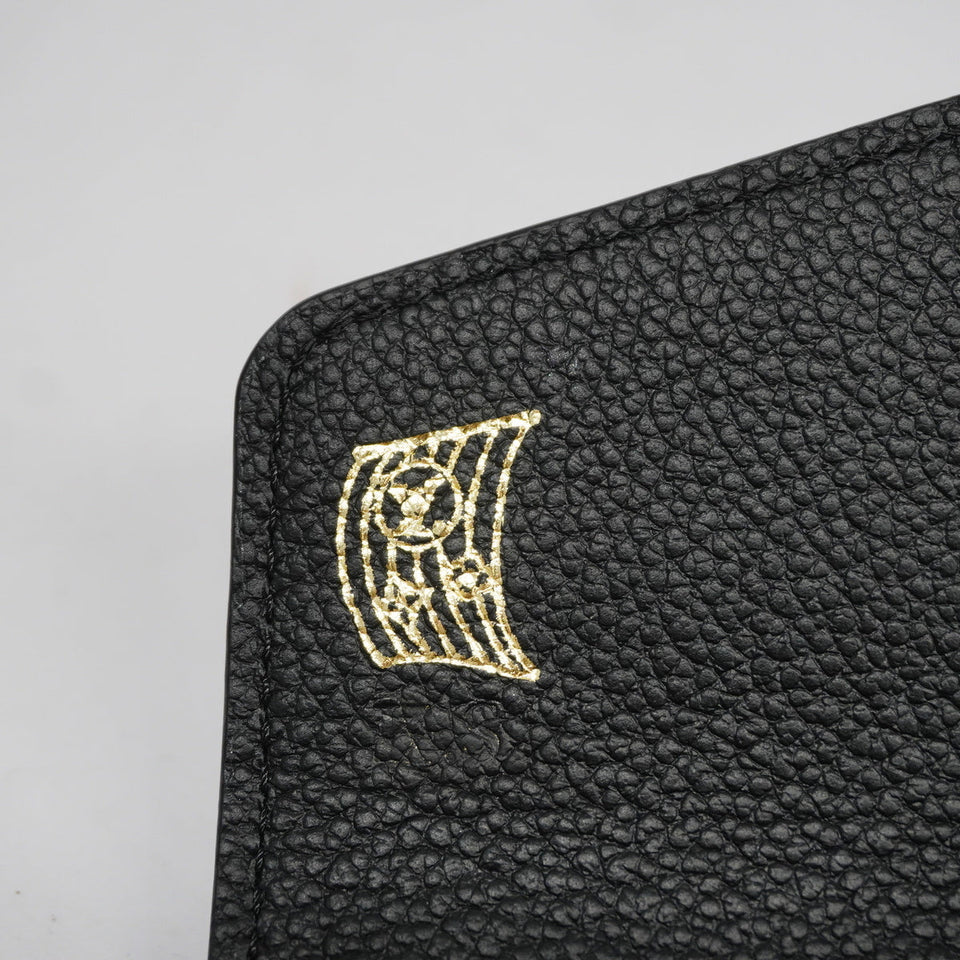 Louis Vuitton Bifold Long Wallet Monogram Implant Portefeuille Sarah Black