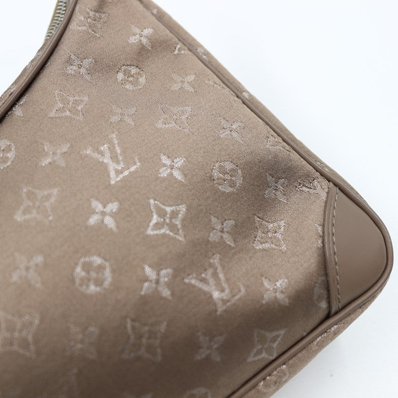 Louis Vuitton Little Boulogne Monogram Satin Noir Handbag