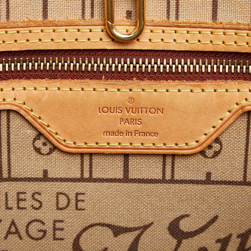 Louis Vuitton Monogram Neverfull PM Handbag Tote Bag Brown