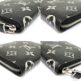 Louis Vuitton Wallet Zippy Coin Purse Exotic Leather Python Black
