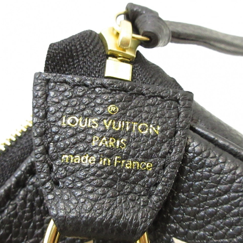 Louis Vuitton  Mini Pochette Accessoire Handbag Black Beige