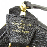 Louis Vuitton  Mini Pochette Accessoire Handbag Black Beige