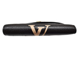 Louis Vuitton Portefeuille Victorine M80968 Folding wallet Monogram Implant leather Black x Beige