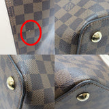 Louis Vuitton Jersey Damier Canvas Ebene Brown Tote Bag