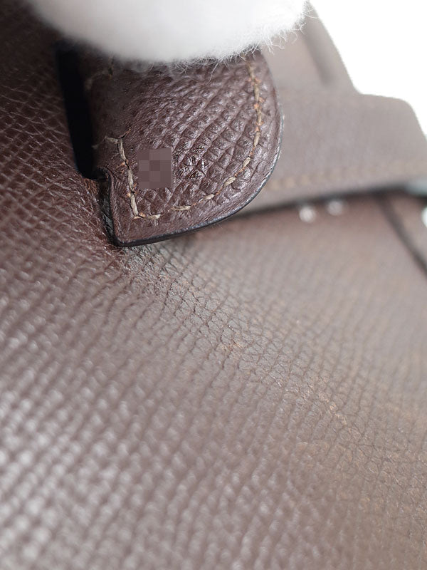 Hermes Evelyn PM Shoulder Bag Dark Brown