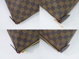 Louis Vuitton Saleya GM Damier Ebene Tote Bag Handbag Brown