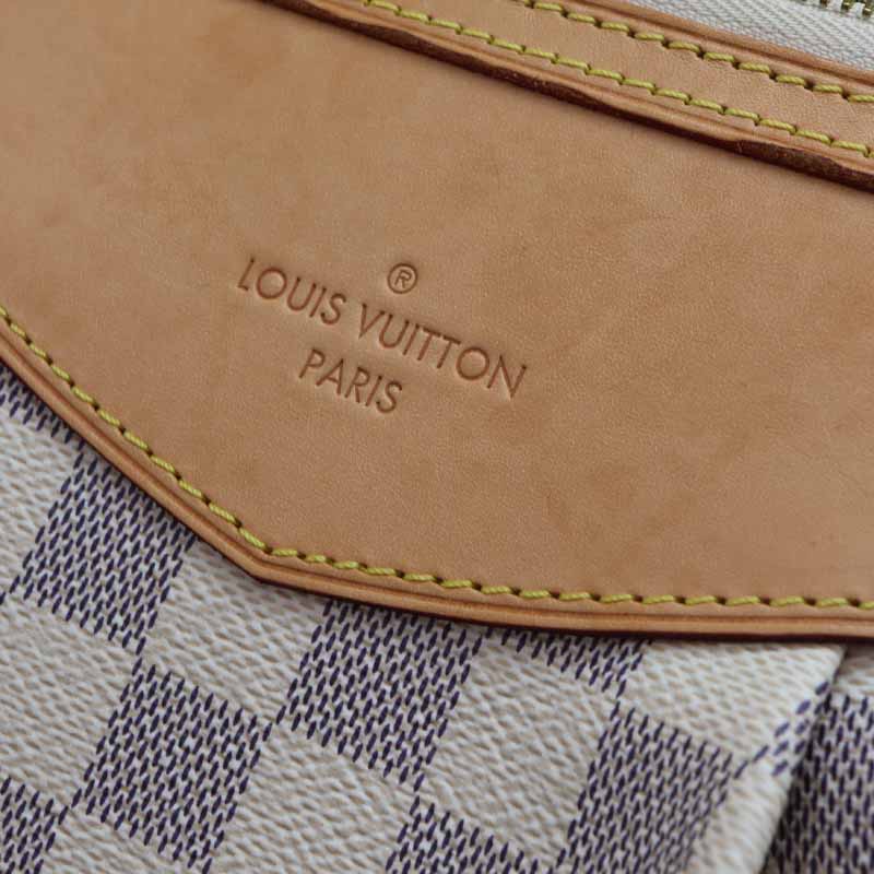 Louis Vuitton Siracusa MM Shoulder Bag Damier Canvas Azure
