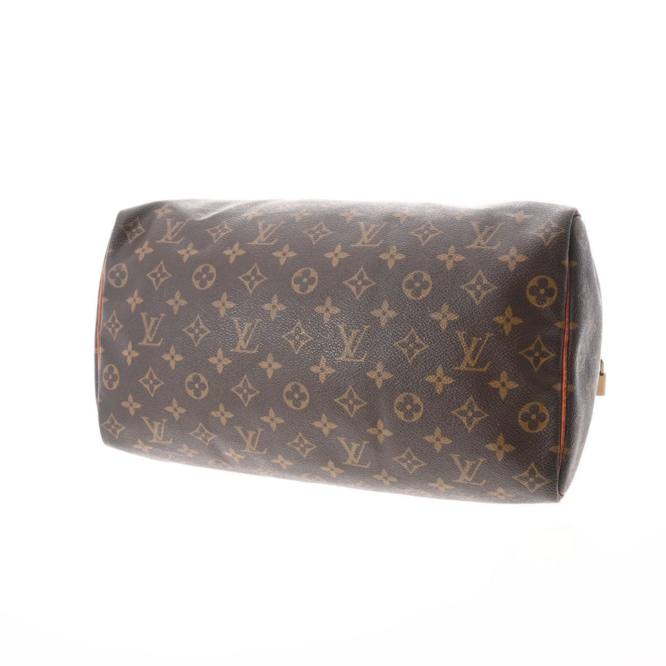 Louis Vuitton Monogram Speedy 35 Monogram Canvas Handbag Brown