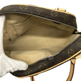 Louis Vuitton Manhattan PM Monogram Handbag Mini Boston Bag Brown