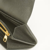 Louis Vuitton Bifold Long Wallet Monogram Implant Portefeuille Sarah Noir