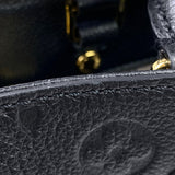Louis Vuitton Montaigne MM Shoulder Bag Implant Noir Black