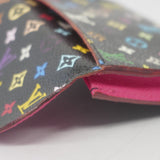Louis Vuitton Card Holder Monogram Multicolor Black