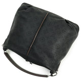 Louis Vuitton Beaubourg Hobo MM Mahina Leather Shoulder Bag Black
