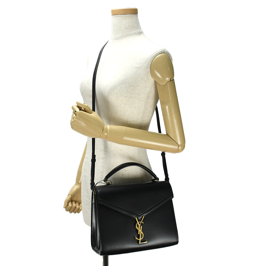 Saint Laurent- Cassandra Top Handle Bag Handbag Black