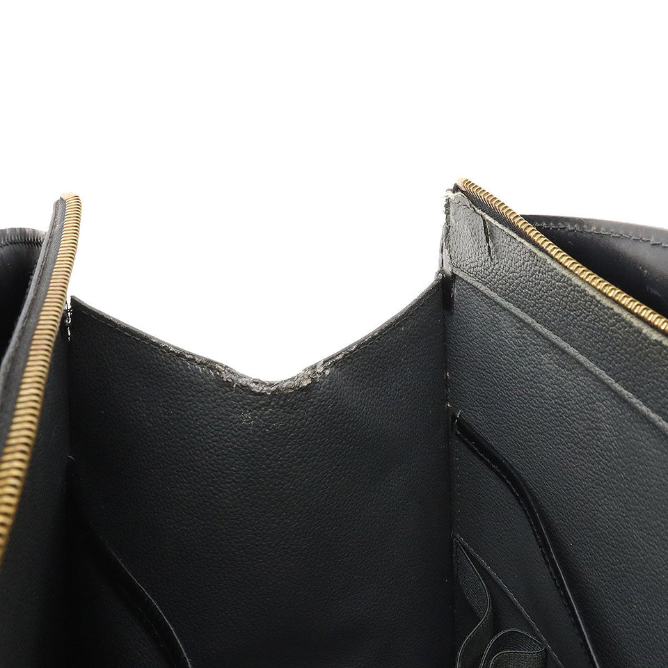 Louis Vuitton Epi Riviera Handbag Noir Black Gold Hardware