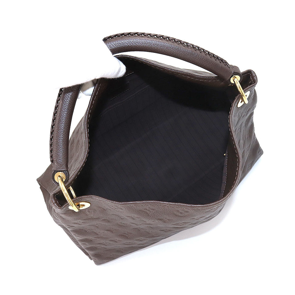 Monogram Implant Artsy MM Shoulder Bag Leather