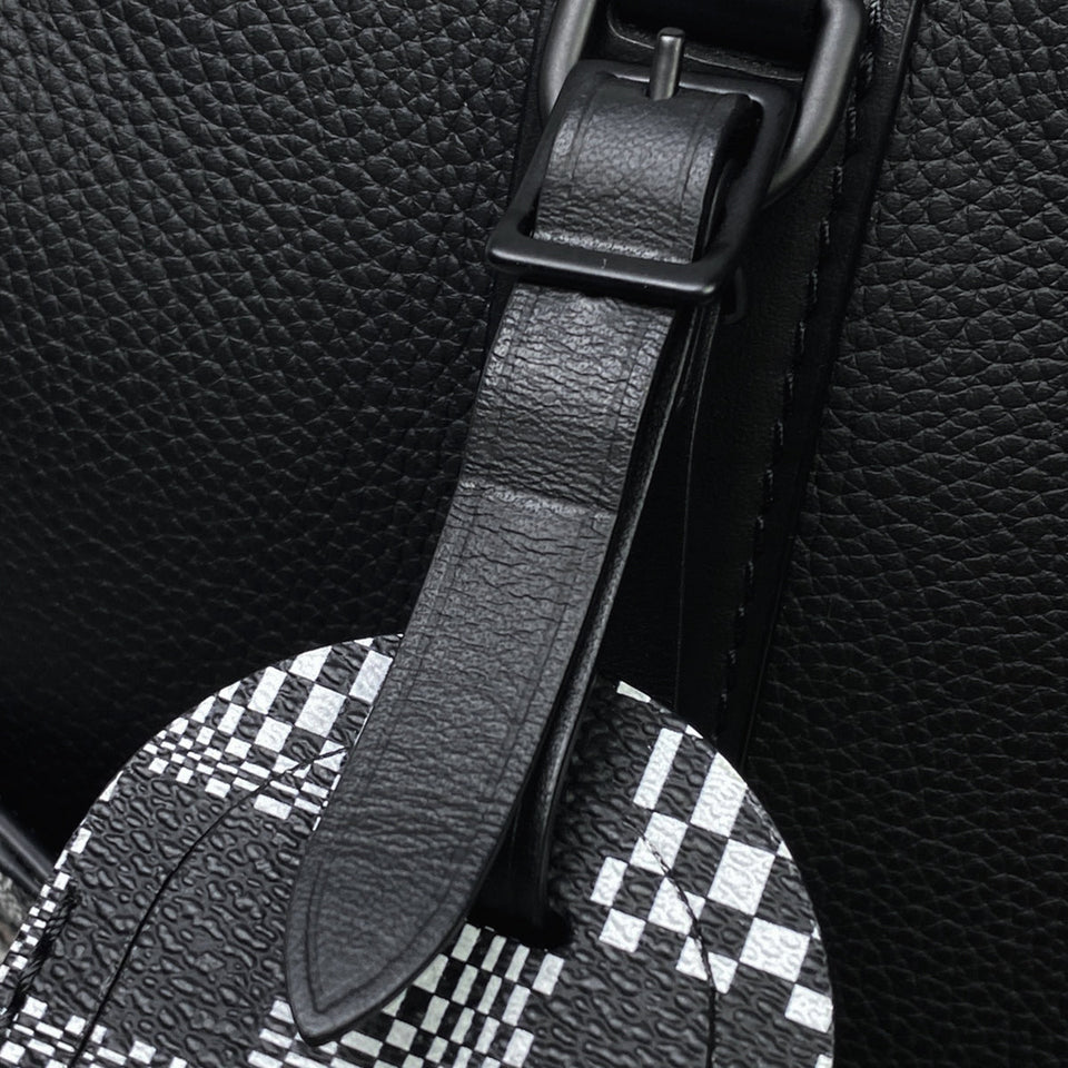 Louis Vuitton City Keepall Damier Distorted Shoulder Bag Leather Noir Black
