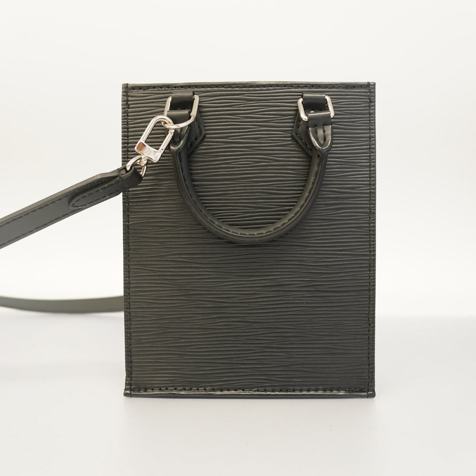 Louis Vuitton Shoulder Bag Epi Petite Sac Plat Noir Black