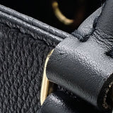 Louis Vuitton Monogram Emplant Noir On The Go MM Tote Bag Shoulder Bag Black