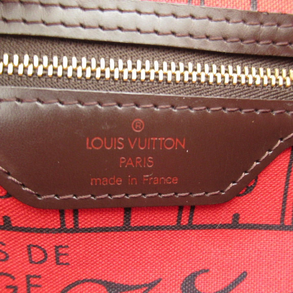 Louis Vuitton Neverfull MM Tote Coated Canvas Damier Ebene