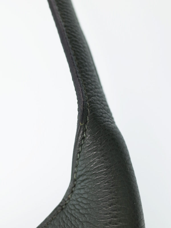 Hermes Engraved 2000 Shoulder Bag Dark Green