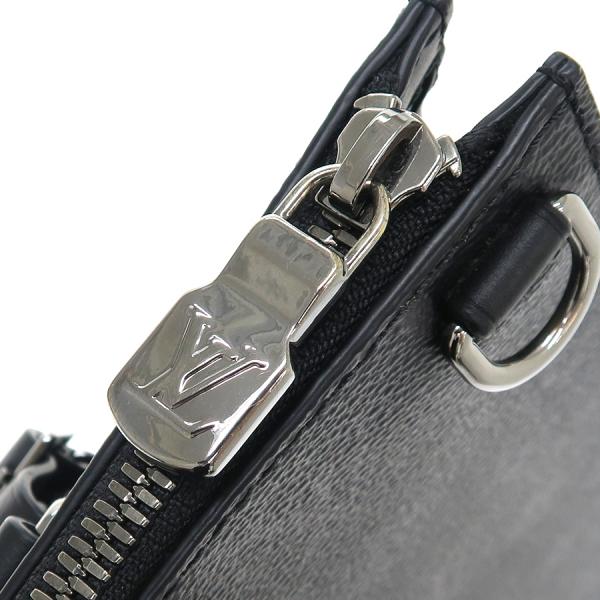 Louis Vuitton Eclipse Leather Sac Plat Shoulder Bag Black