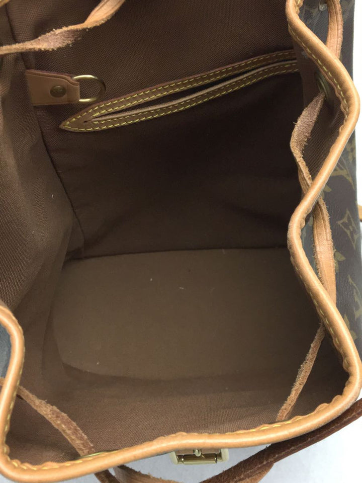 Louis Vuitton Backpack Montsouris MM Monogram PVC Brown