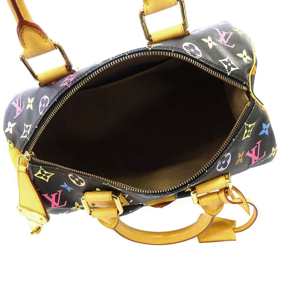 Louis Vuitton Handbag Monogram Multicolor Speedy 30 Noir