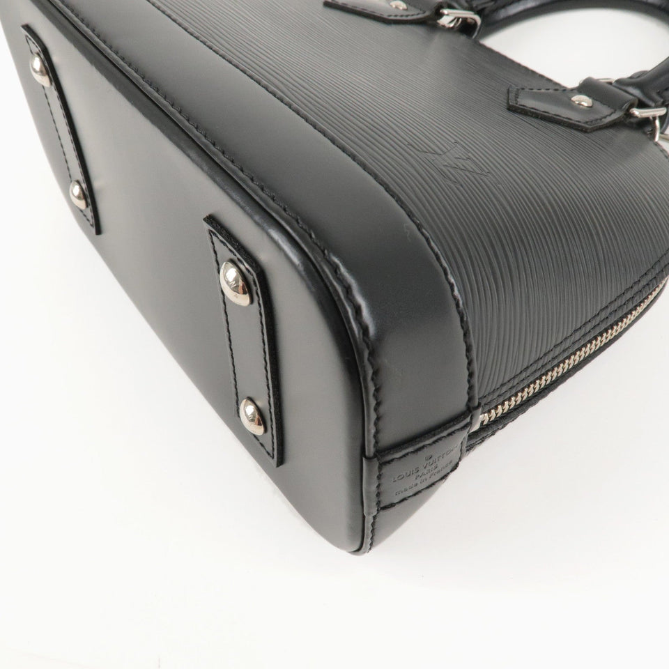 Louis Vuitton Epi Alma BB 2way Bag Handbag Shoulder Bag Noir Black