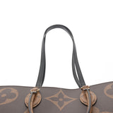 Louis Vuitton Monogram Reverse On The Go GM Brown Canvas 2way Bag