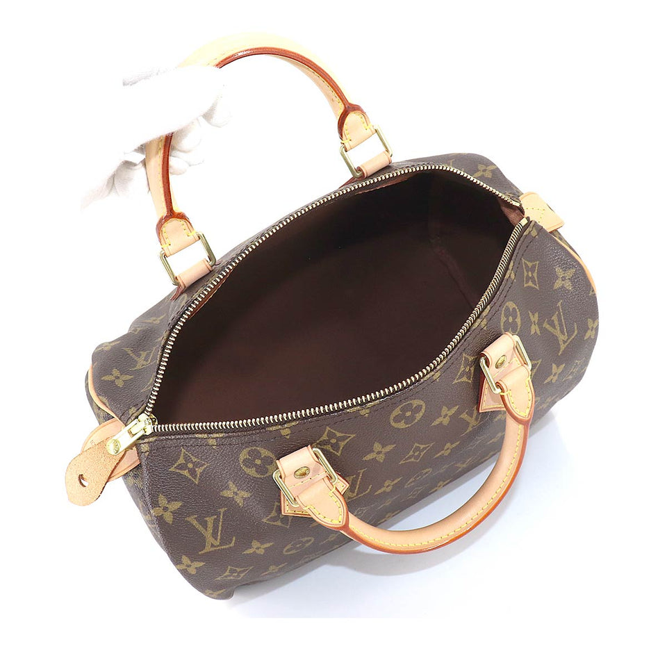Louis Vuitton Monogram Speedy 30 hand bag brown gold hardware Speedy 30