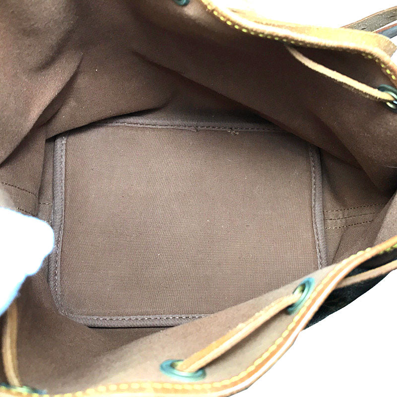 Louis Vuitton Monogram Petite Noe Drawstring Shoulder Bag Brown