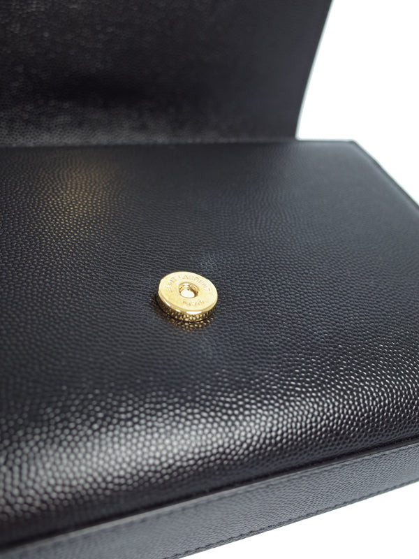 Saint Laurent- Paris Logo Kate Chain Shoulder Bag Black