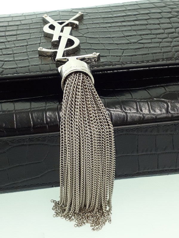 Saint Laurent- Classic Kate Satchel Chain Shoulder Bag Black