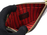 Louis Vuitton Neverfull PM Tote Bag Pouch Damier Ebene Brown