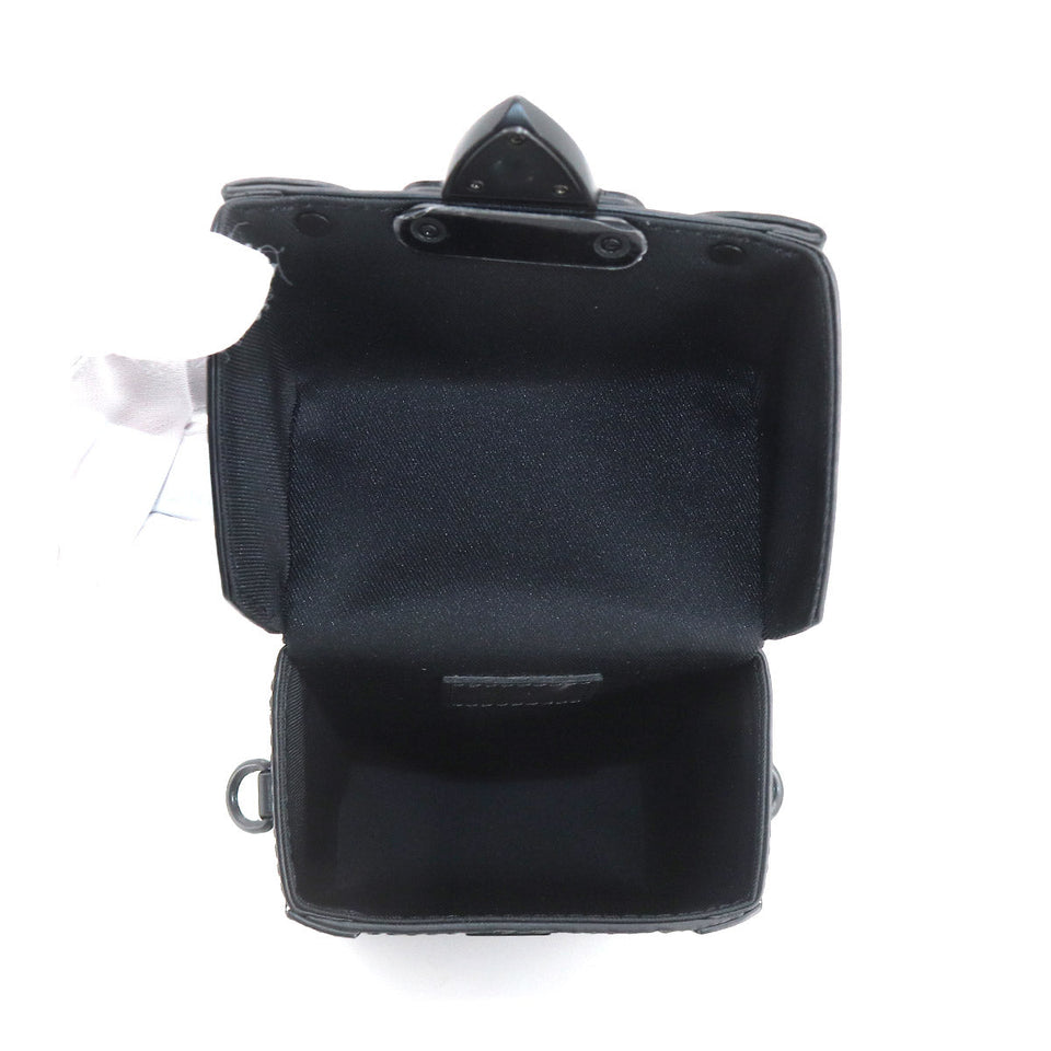 Louis Vuitton Vertical Trunk Wearable Wallet Shoulder Bag Taurillon Leather Black