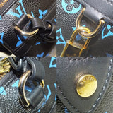 Louis Vuitton Colored Monogram Speedy Amazon PM Blue Black
