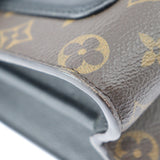 Louis Vuitton Victoire Shoulder Bag Monogram Canvas Calfskin Brown