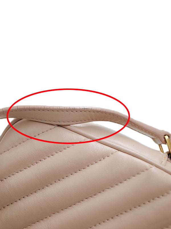 Saint Laurent- Paris Lou Camera Bag Shoulder Bag Beige Black