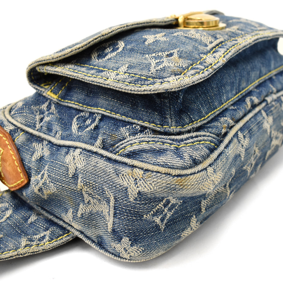 Louis Vuitton Bum Bag Body Bag Monogram Denim Blue